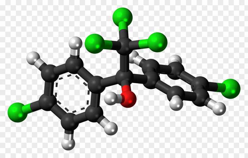 Molecule Dicofol Chemical Compound Chemistry Ball-and-stick Model PNG