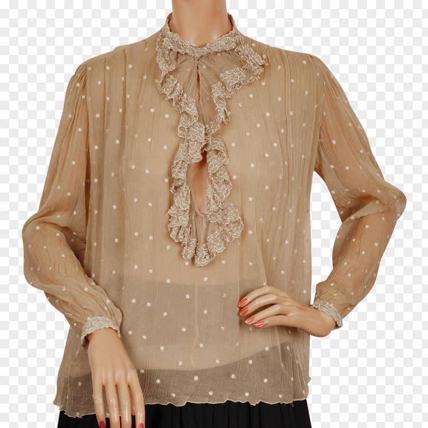 Shirt Blouse Chiffon Silk Clothing Sleeve PNG