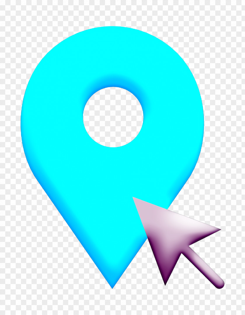 Symbol Turquoise Pin Icon Placeholder Interaction Assets PNG