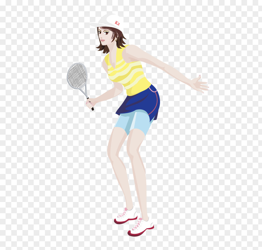 Woman Playing Tennis Badminton Athlete Sport PNG
