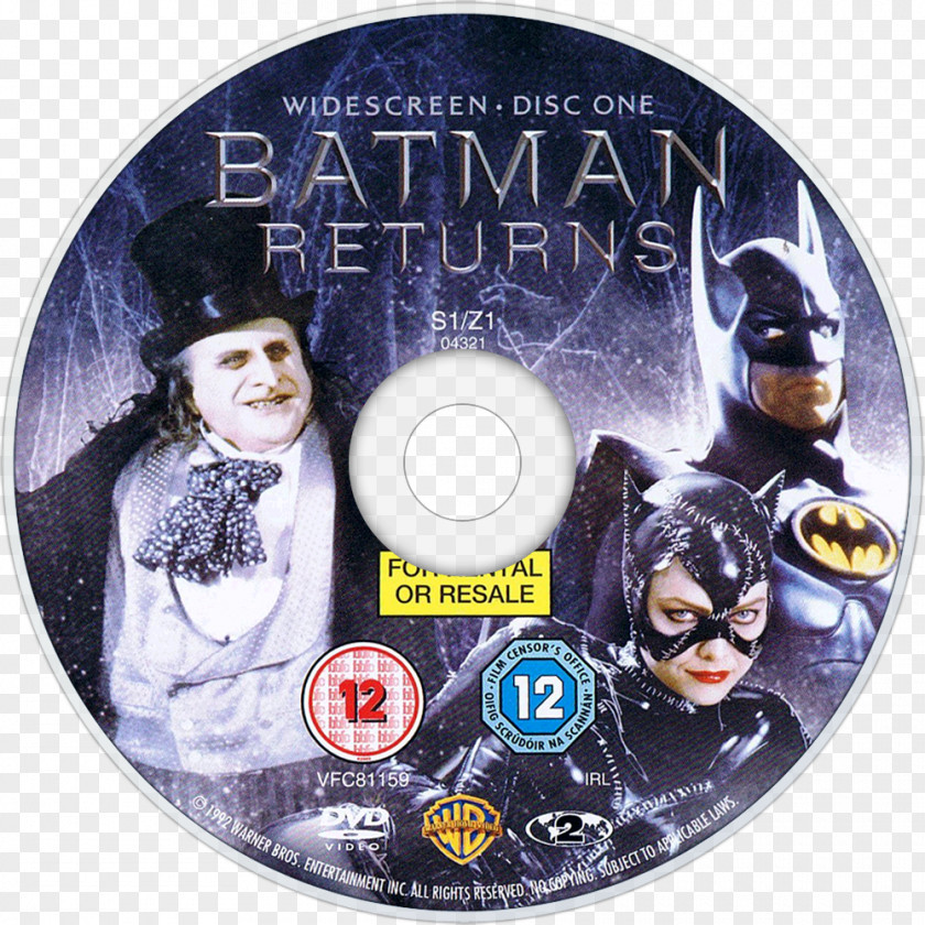 Batman Returns Film Series Compact Disc Blu-ray DVD PNG