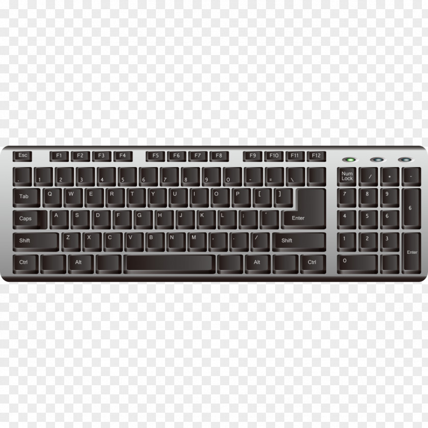 Creative Black Keyboard Computer Laptop Illustration PNG