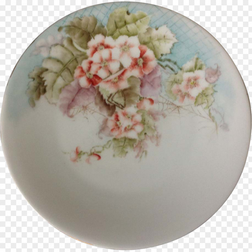 Hand-painted Flower Material Tableware Platter Ceramic Plate Saucer PNG