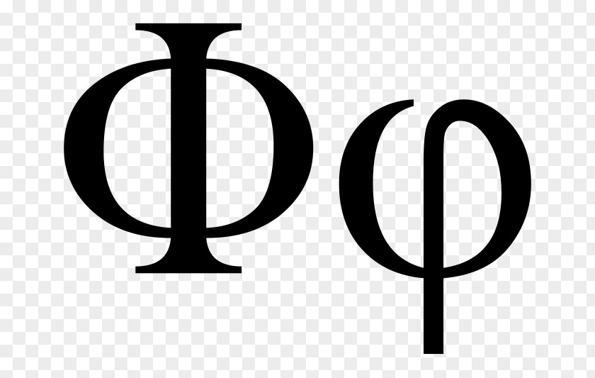 Symbol Phi Golden Ratio Greek Alphabet PNG