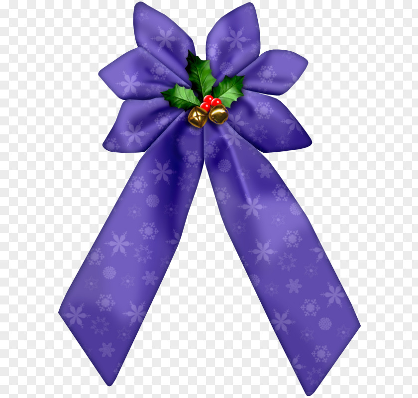 Purple Bow Ribbon Christmas Clip Art PNG