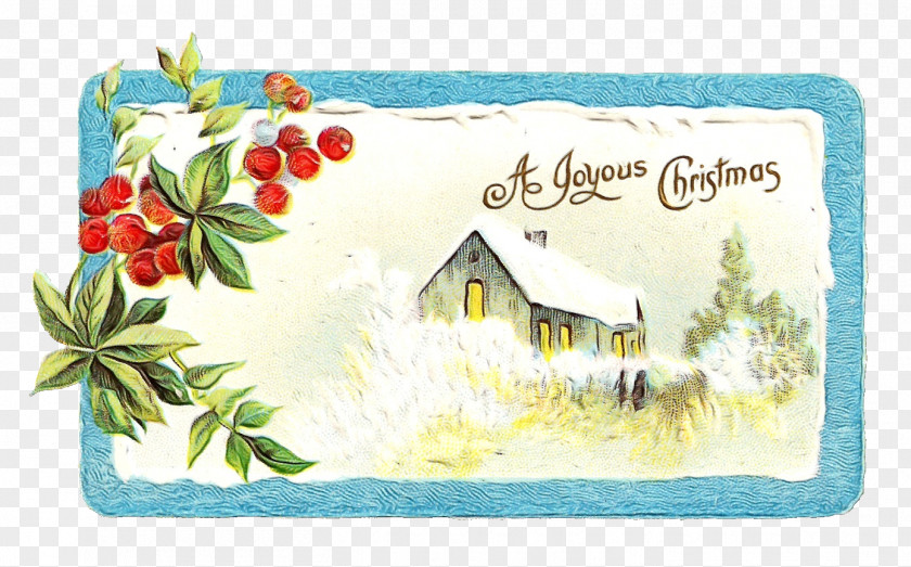 Rectangle Christmas Card Clip Art PNG