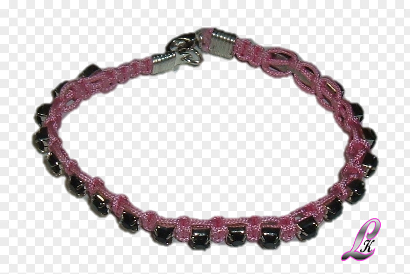 Collares Bracelet Magenta Bead PNG