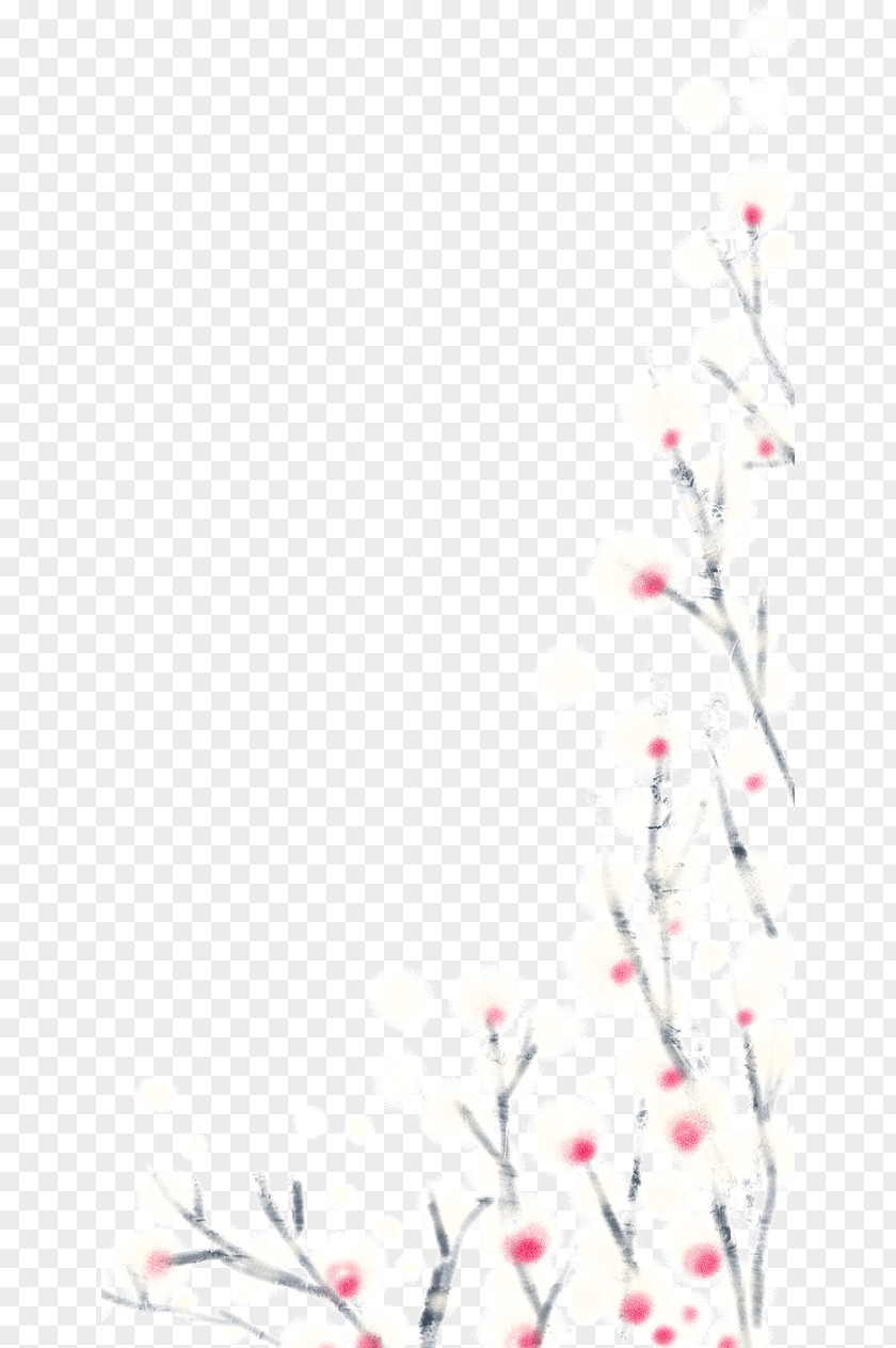 Pale Watercolor Flowers Flower Desktop Wallpaper PNG