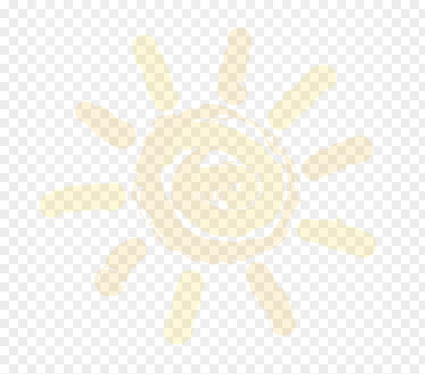 Cartoon Sun Yellow White Pattern PNG
