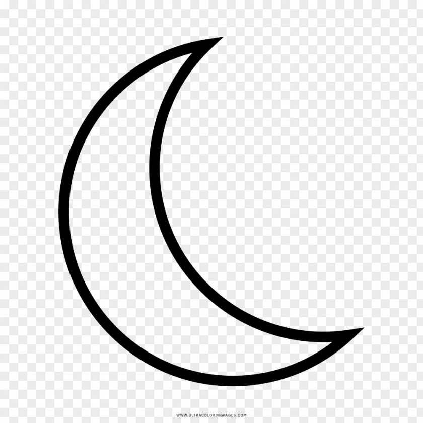 Moon Lua Em Quarto Crescente Drawing Coloring Book PNG