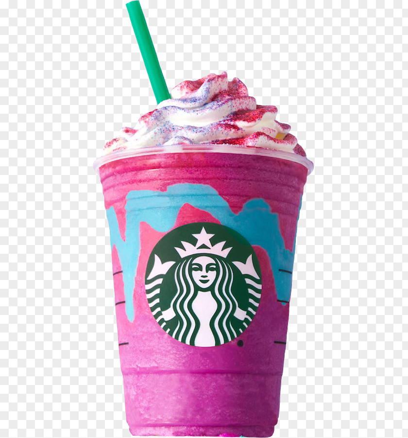 Starbucks Food Coffee Unicorn Frappuccino Drink PNG