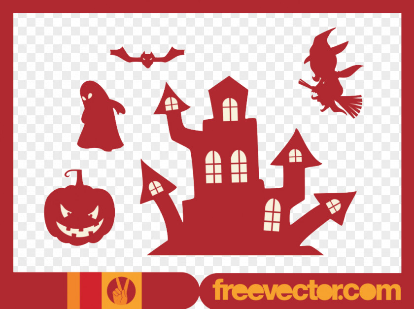 Halloween Elements Silhouette Icon PNG