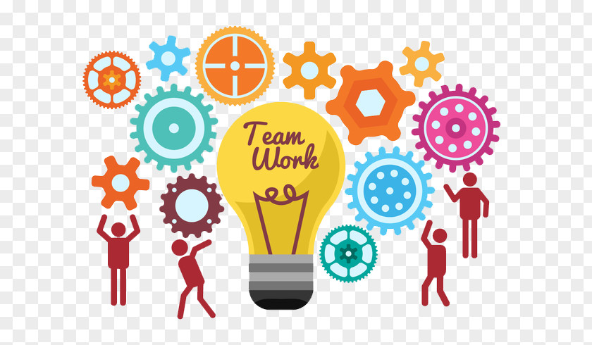 Start The Team To Work Together Light Bulb Ideas Teamwork PNG