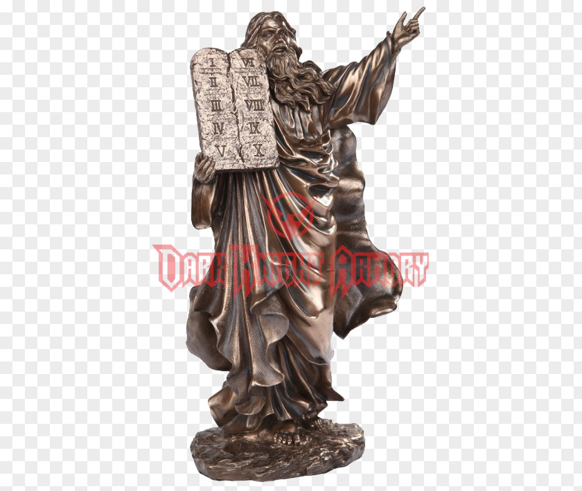 Ten Commandments Statue Classical Sculpture Figurine Bronze PNG