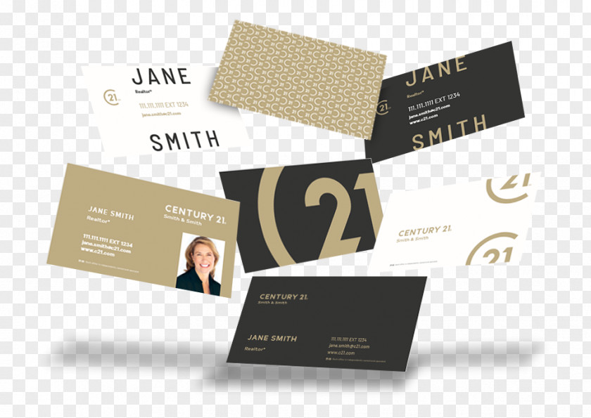 Business Card Designs Cards Century 21 Paper Logo PNG