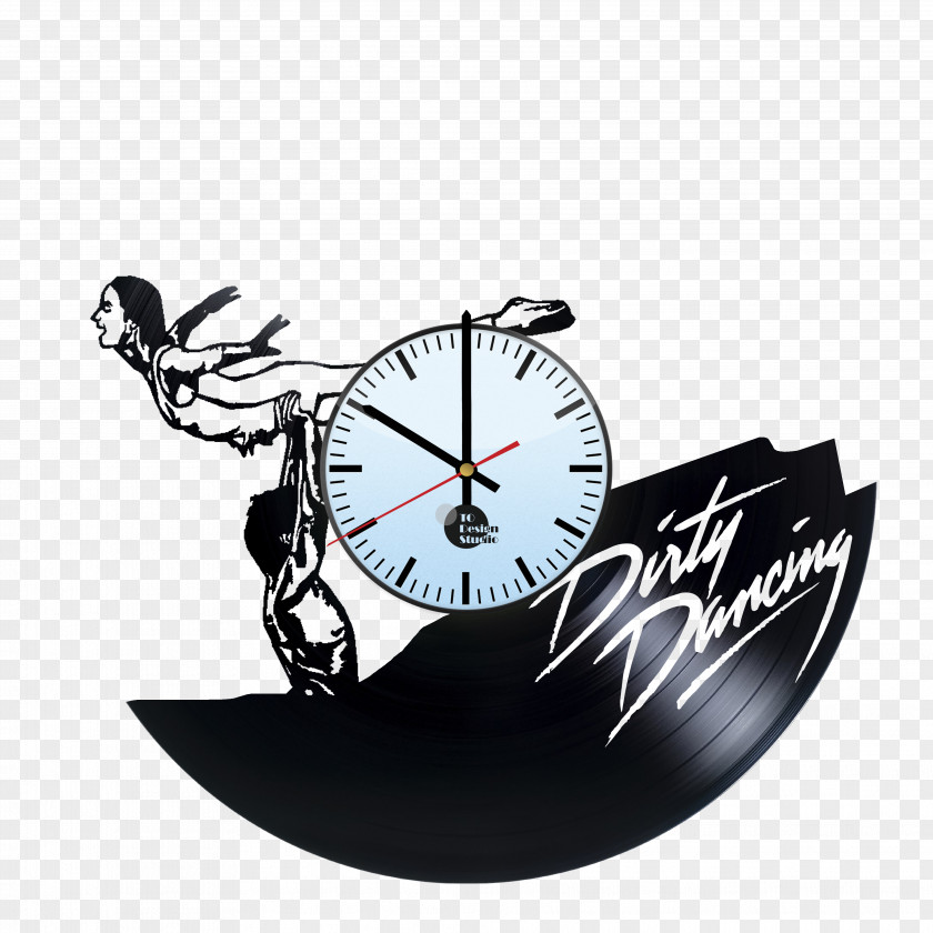 Clock Mantel Phonograph Record Dance Art PNG
