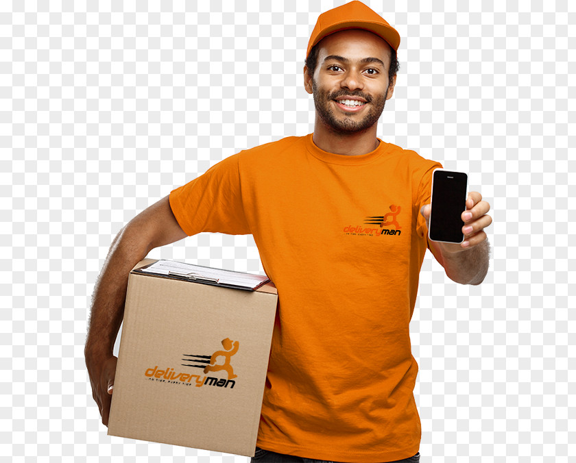 Delivery Man Package Courier Mail PNG