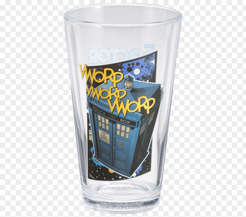Glass Pint Doctor Table-glass TARDIS PNG