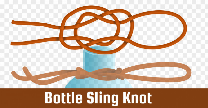 Rope Bottle Sling Fiador Knot Hackamore Gordian PNG