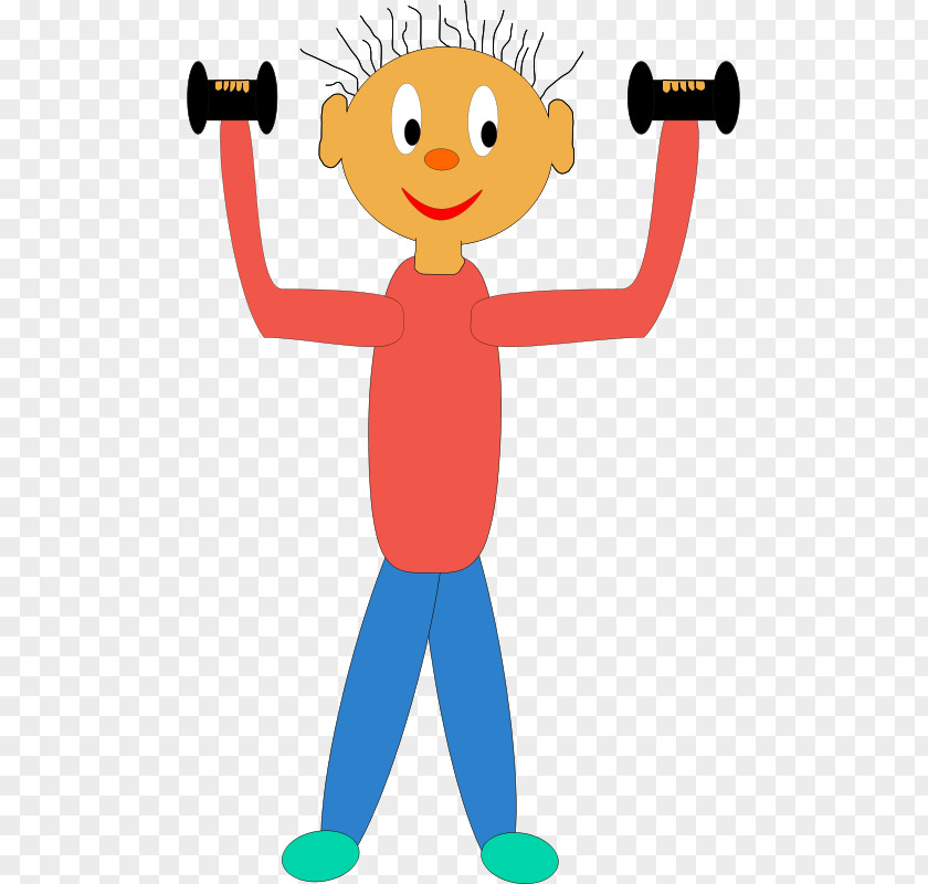 Youth Exercising Cliparts Physical Exercise Cartoon Weight Training Clip Art PNG