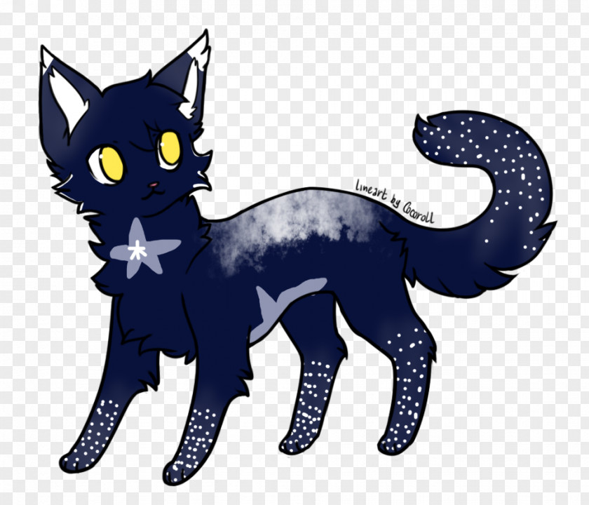 Night Sky Cat Whiskers Drawing Tail Mammal PNG