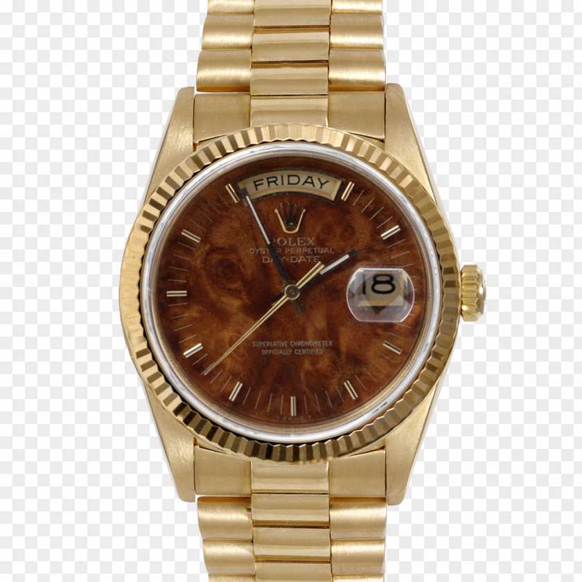Rolex Day-Date Watch President Perpetual Colored Gold PNG