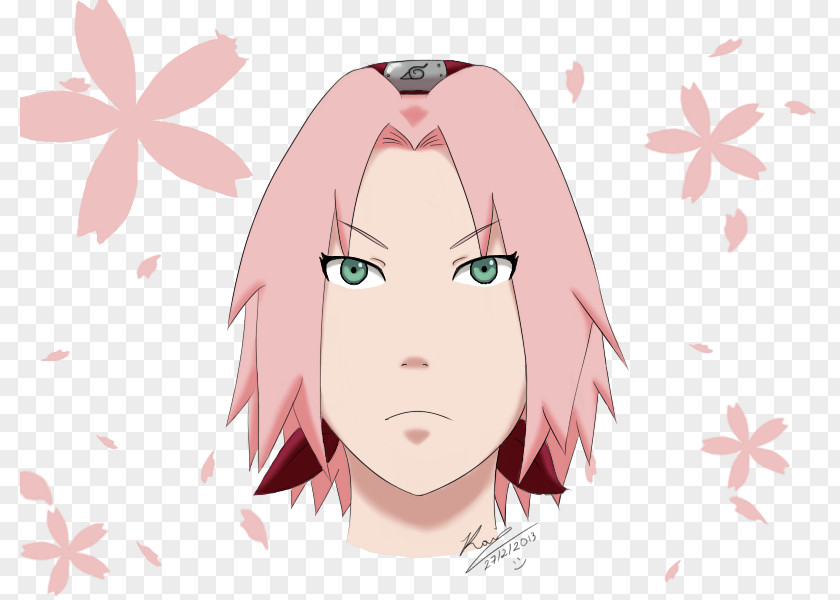 Sakura Creative Black Hair Face Eyebrow Brown PNG