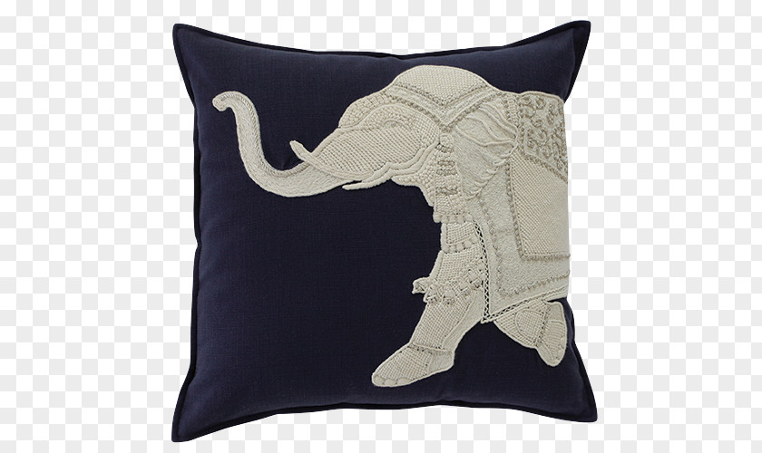 Elephant Pattern Pillow Throw Cushion Clip Art PNG