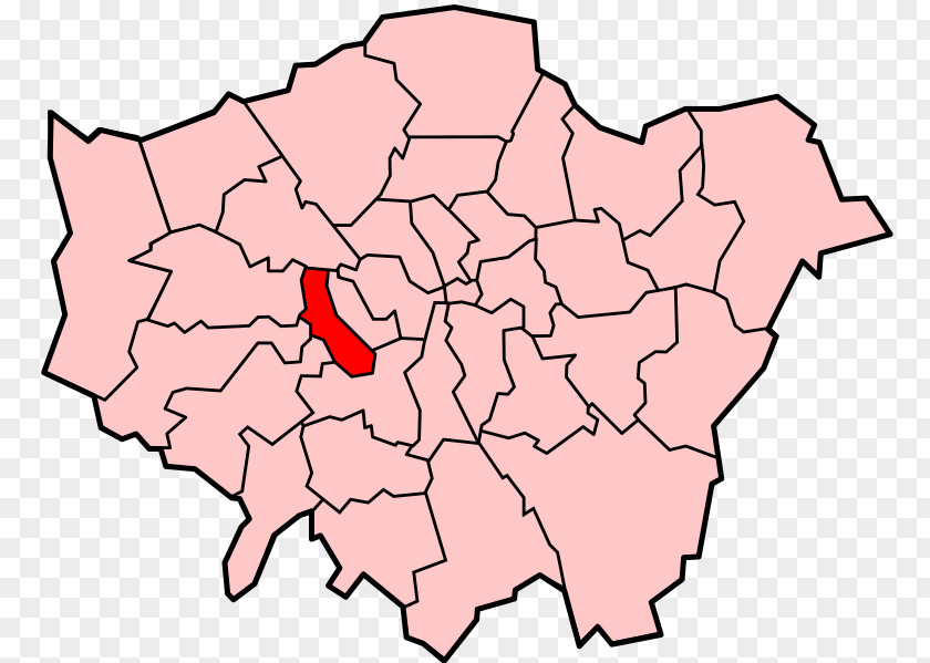 Map London Borough Of Islington Barnet Boroughs Blank PNG