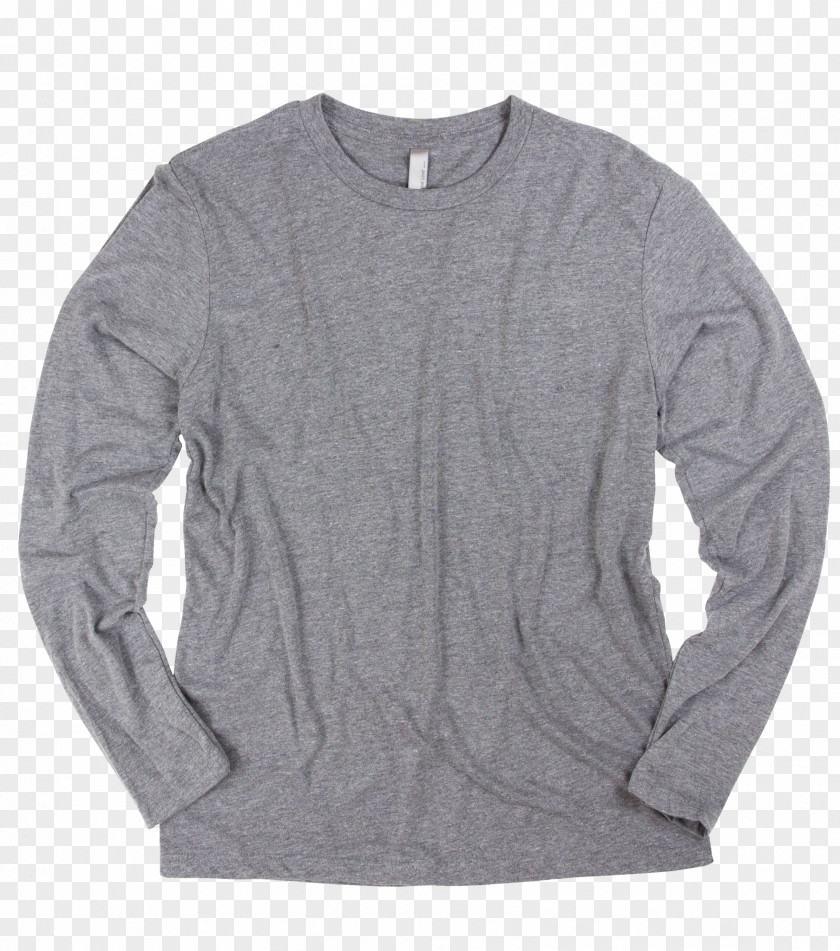 T-shirt Long-sleeved Shoulder Grey PNG