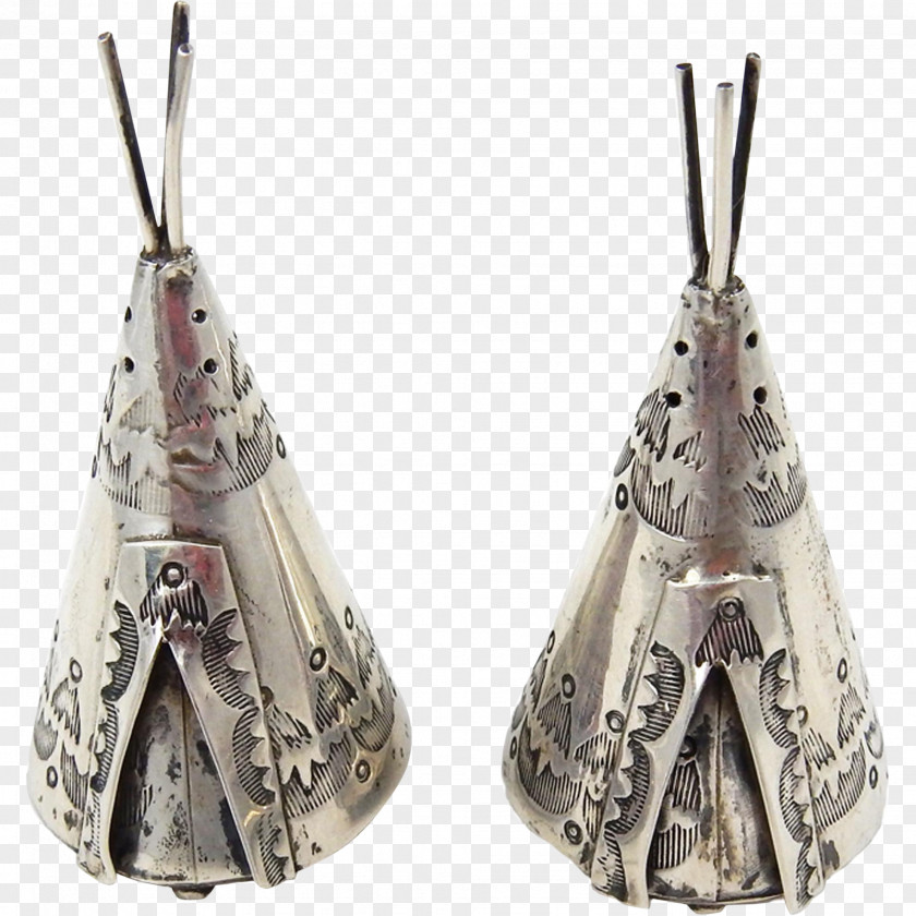 Teepee Silver Christmas Ornament Jewellery PNG