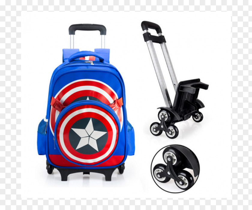 Captain America Backpack Bag Suitcase Travel PNG