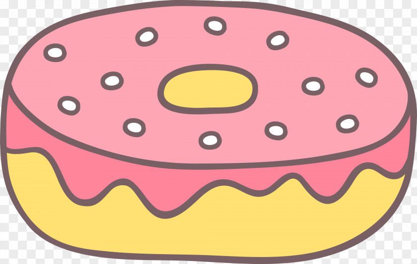 Cartoon Donut Doughnut Clip Art PNG