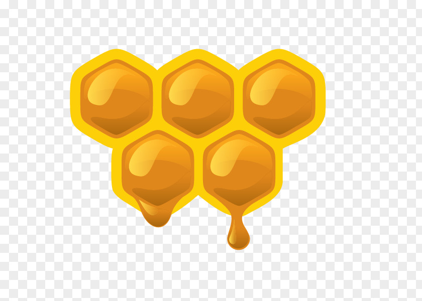 Golden Honey Syrup Gelatin Dessert Bees And Grass Jelly PNG