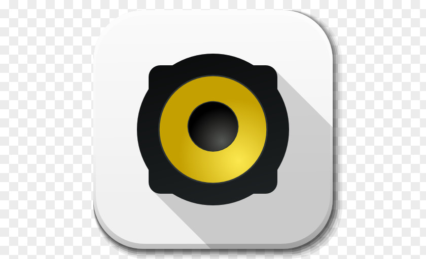 Apps Rhythmbox Symbol Yellow Circle Font PNG