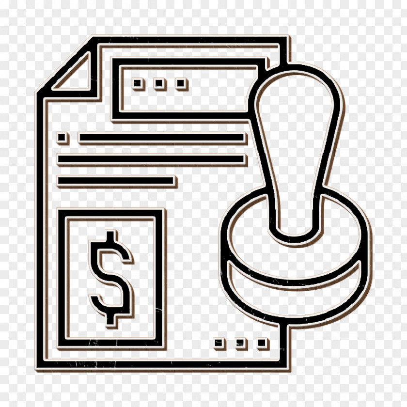Contract Icon Crowdfunding Stamp PNG