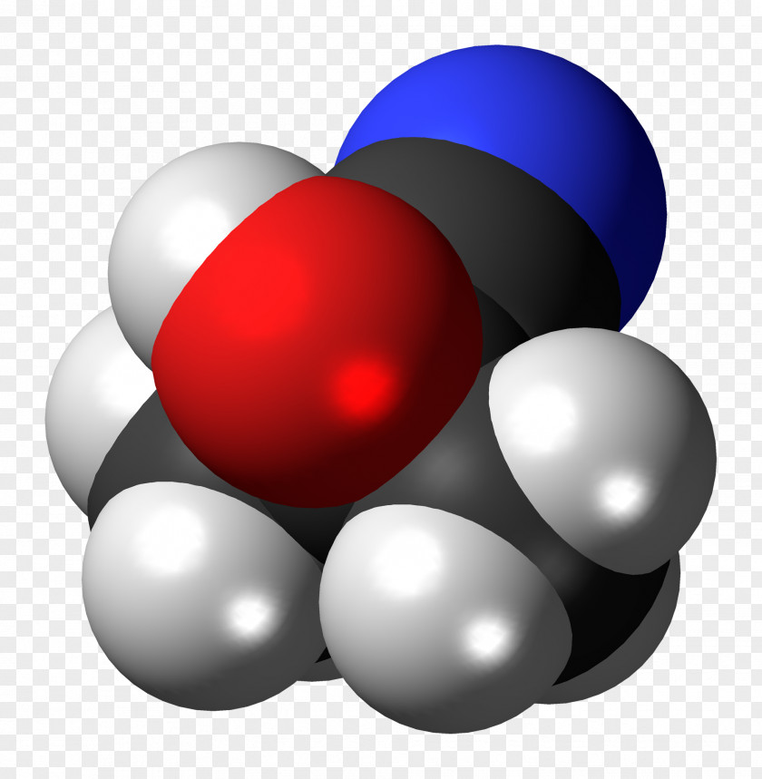 Molecule Acetone Cyanohydrin Methyl Methacrylate Space-filling Model PNG