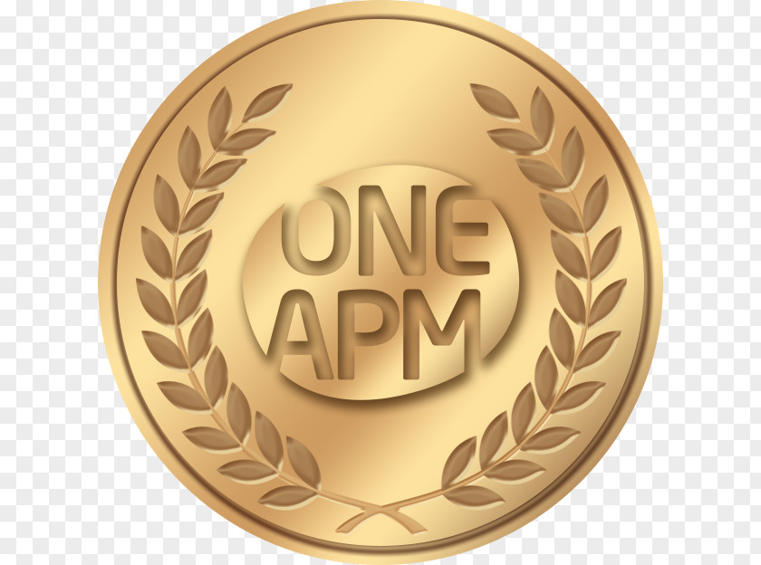 Pretty Gold Medal Award Clip Art PNG