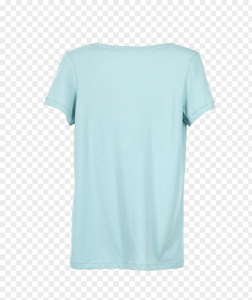 T-shirt Shoulder Sleeve Turquoise PNG