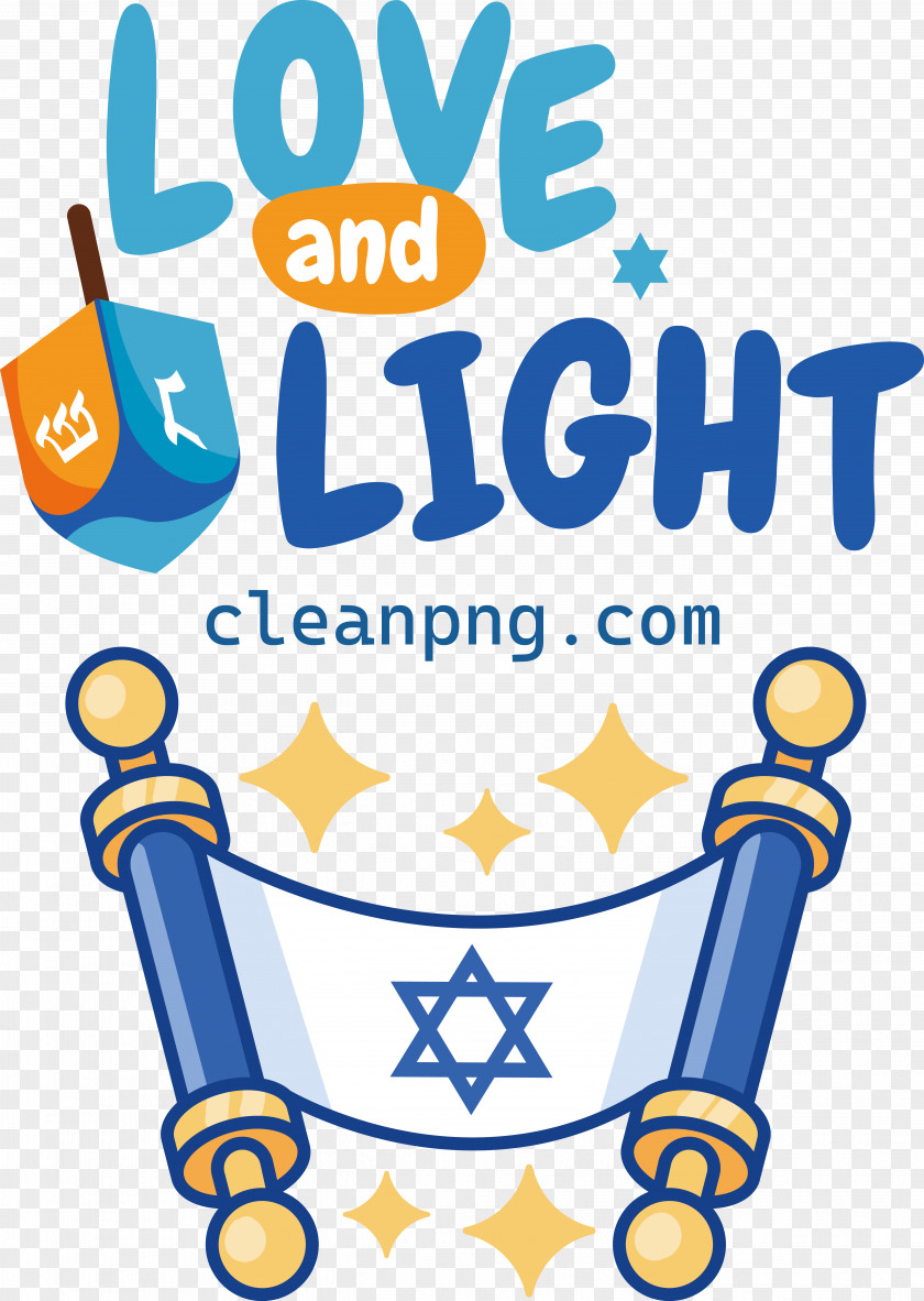 Happy Hanukkah Love Light PNG