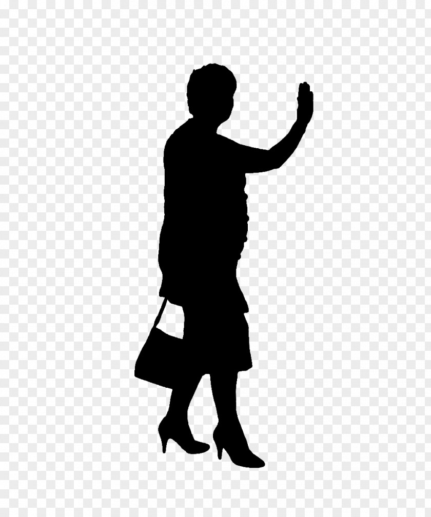 Hello Lady Bag Silhouette Female Illustration PNG