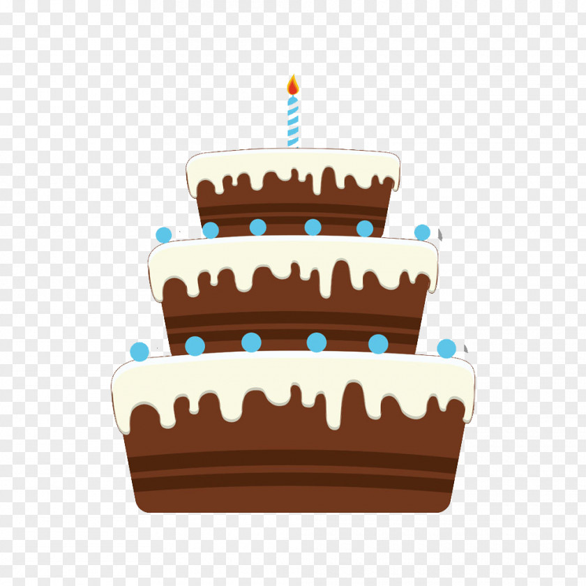 Layer Chocolate Cake Birthday Party PNG