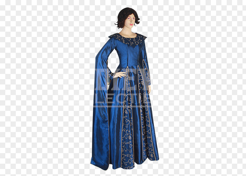 Queen Of Hearts Costume Accessories Robe Design Cobalt Blue PNG