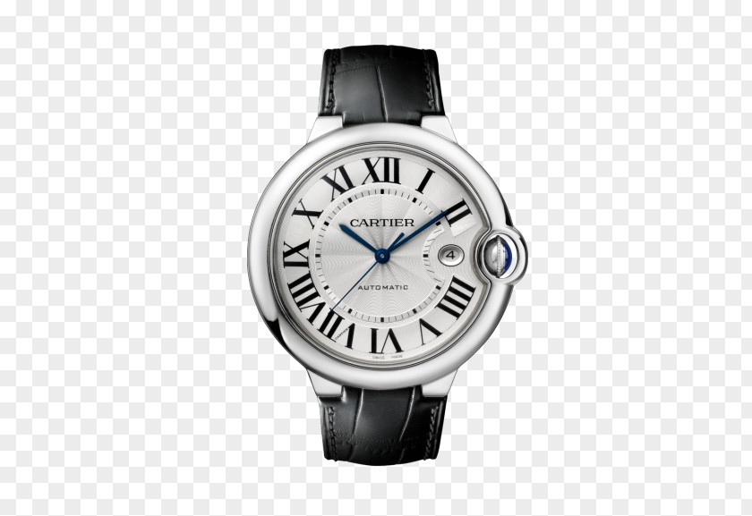 Black Mechanical Watch Cartier Male Table Tank Automatic Jewellery PNG