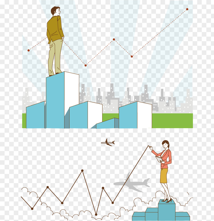 Business Cartoon Creative Illustration PNG