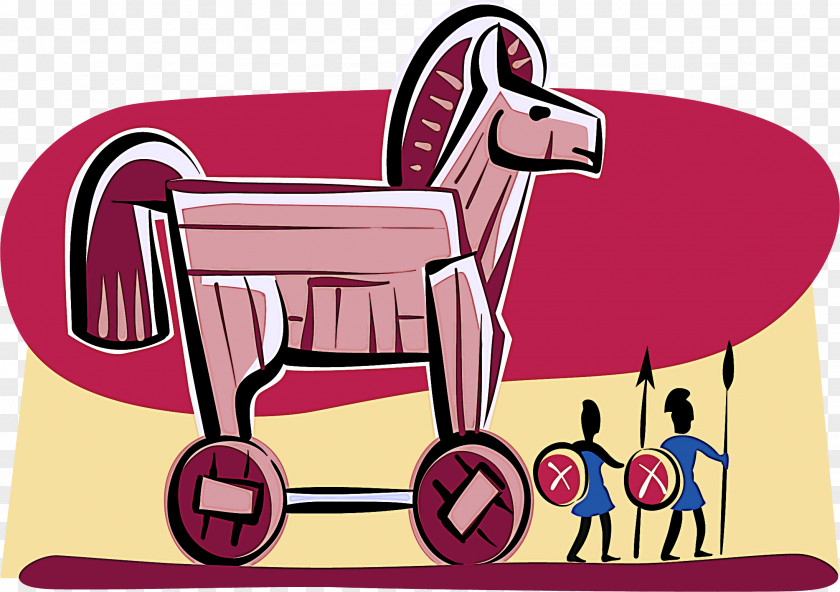 Cart Horse Pink Clip Art Cartoon Riding Toy Pony PNG