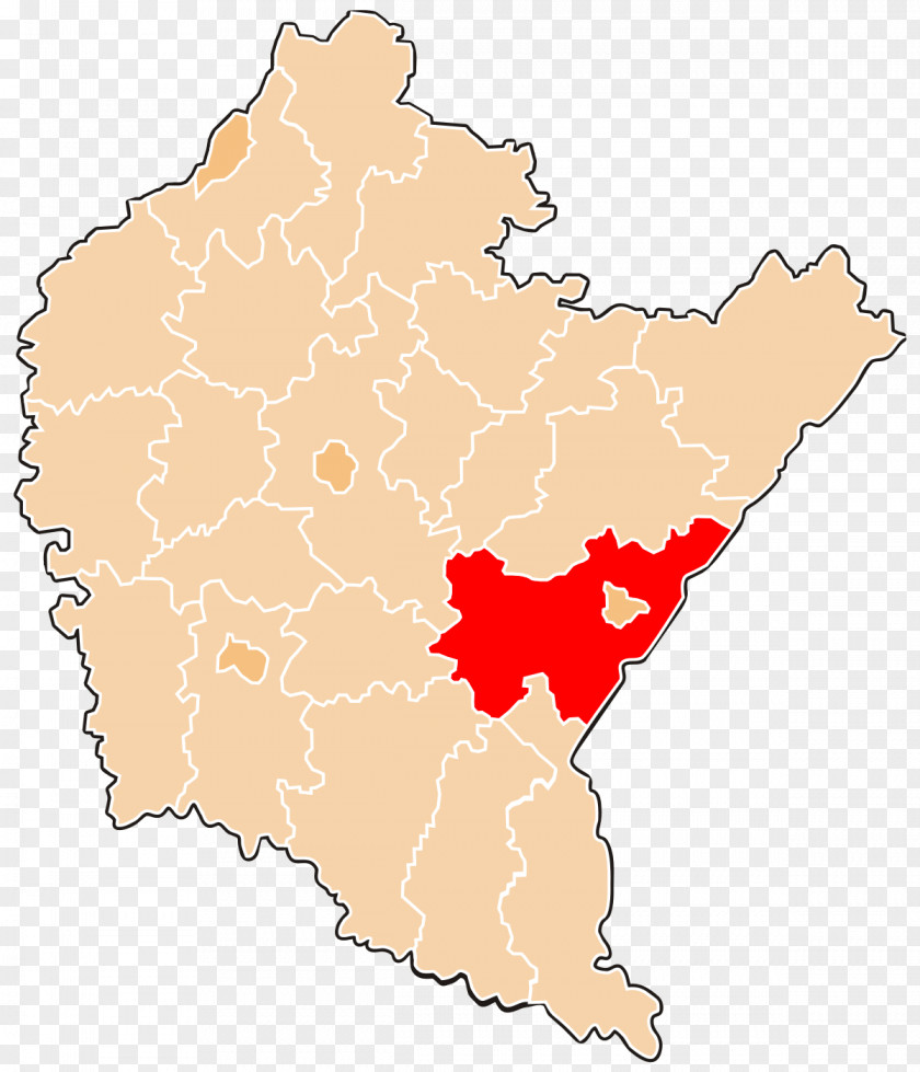 Map Gmina Fredropol Lesko County Red Ruthenia Administrative Division PNG
