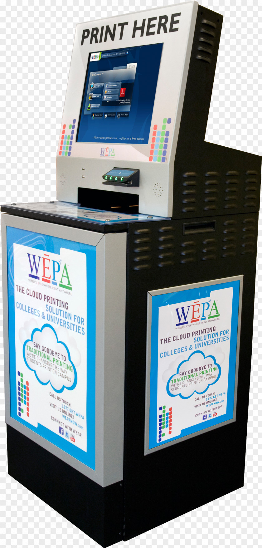 Printer Interactive Kiosks Cloud Printing Wepa Print Away PNG