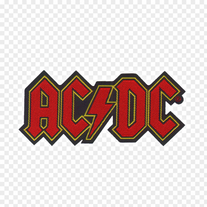 Rock Band AC/DC Back In Black Embroidered Patch Iron-on Logo PNG