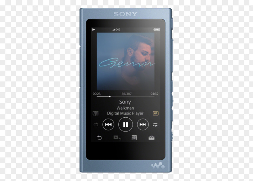 Sony Digital Audio Walkman MP3 Player NW-A45 16 GB Bluetooth High-resolution PNG